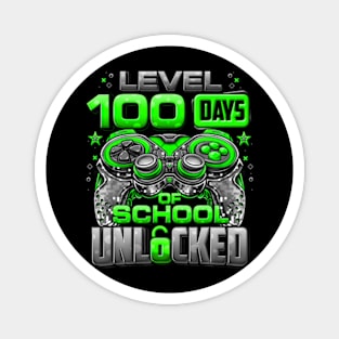 Level 100 Days Of School Unlocked Boys 100th Day Of School Magnet